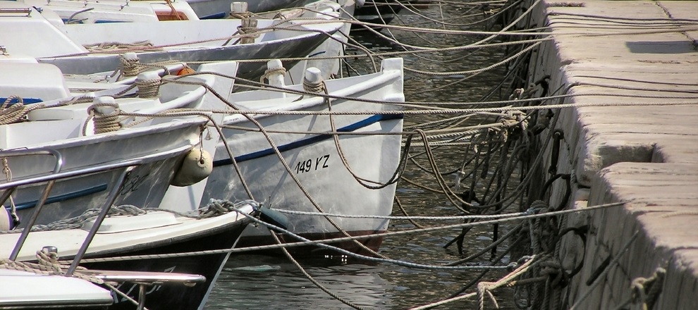 komiza, boats